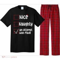Christmas List Nice Naughty An Attempt Was Made Pajama Set thumb 0