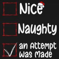 Christmas List Nice Naughty An Attempt Was Made Women's Hoodie thumb 2