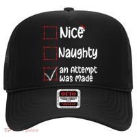 Christmas List Nice Naughty An Attempt Was Made Hat thumb 0