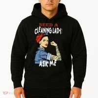 Cleaning Lady Need a cleaning Lady Ask me Housekeeper Hoodie thumb 2