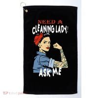 Cleaning Lady Need a cleaning Lady Ask me Housekeeper Golf Towel thumb 0