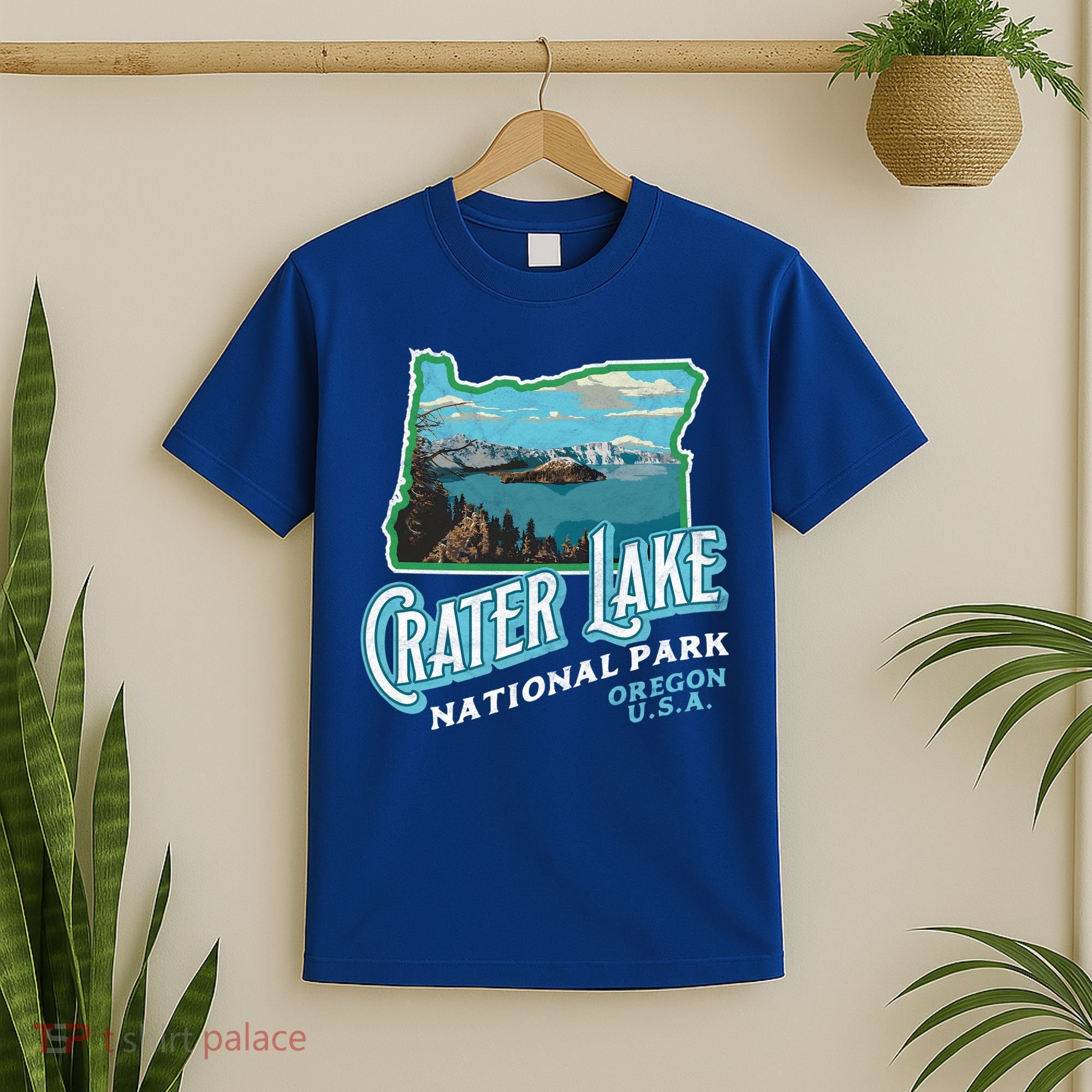Crater Lake National Park Gift Vintage Oregon Retro Cool Gift T-Shirt