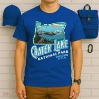 Crater Lake National Park Gift Vintage Oregon Retro Cool Gift T-Shirt thumb 6