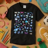 Cool Lots Of Bugs Kids T-Shirt thumb 3