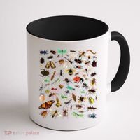 Cool Lots Of Bugs Funny Insect Lover Entomologist Coffee Mug thumb 1