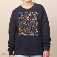 Cool Lots Of Bugs Funny Insect Lover Entomologist Women's Sweatshirt thumb 0