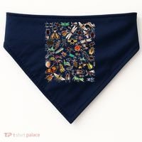 Cool Lots Of Bugs Funny Insect Lover Entomologist USA-Made Doggie Bandana thumb 0