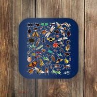 Cool Lots Of Bugs Funny Insect Lover Entomologist Coaster thumb 0