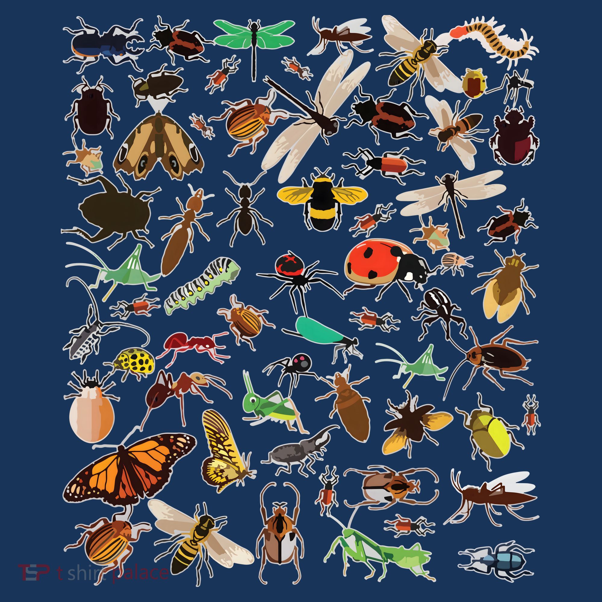 Cool Lots Of Bugs Funny Insect Lover Entomologist Mousepad