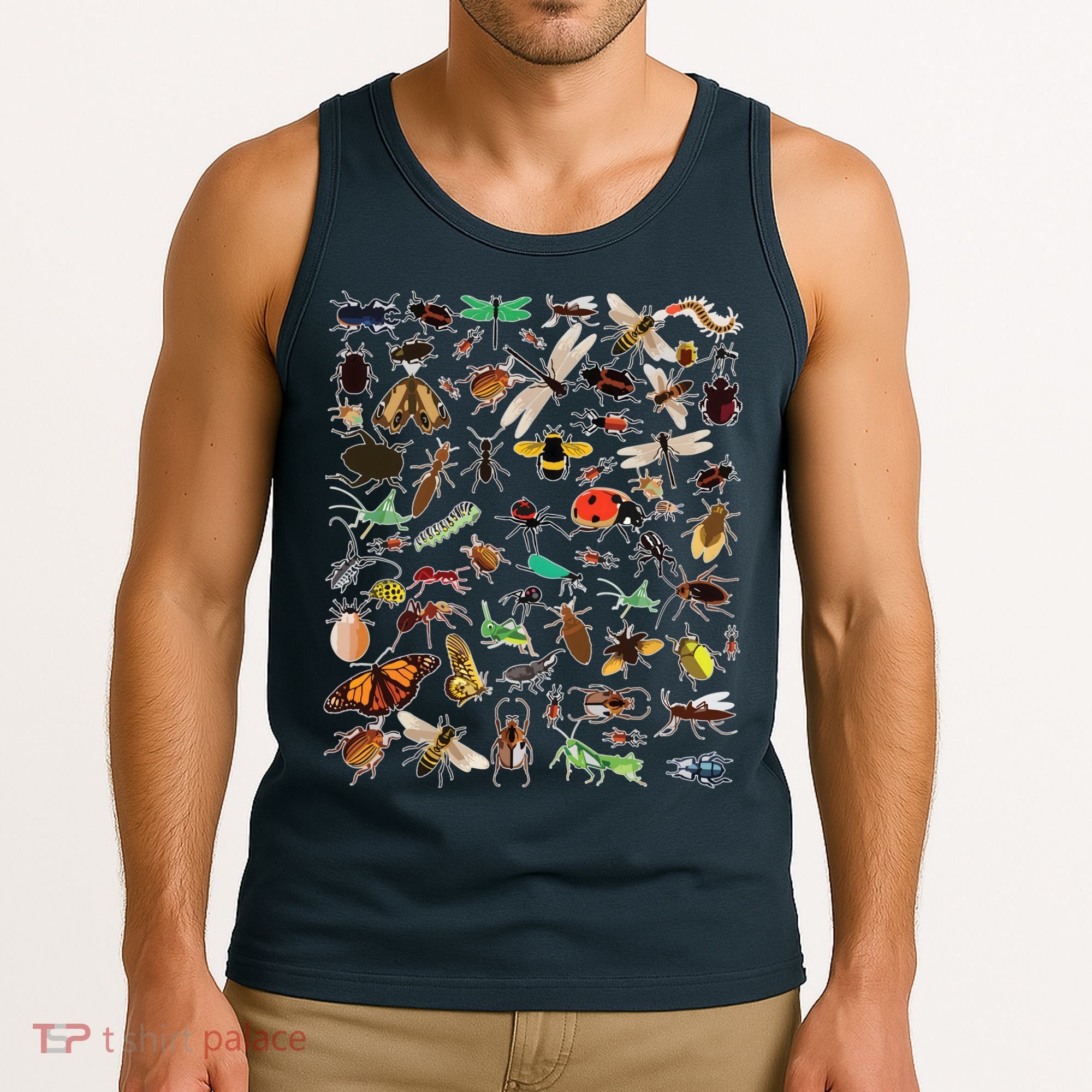 Cool Lots Of Bugs Funny Insect Lover Entomologist Tank Top