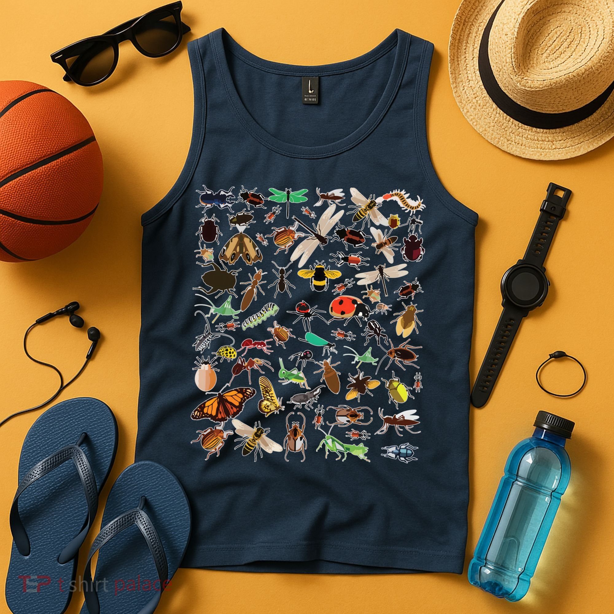 Cool Lots Of Bugs Funny Insect Lover Entomologist Tank Top