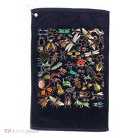 Cool Lots Of Bugs Funny Insect Lover Entomologist Golf Towel thumb 0