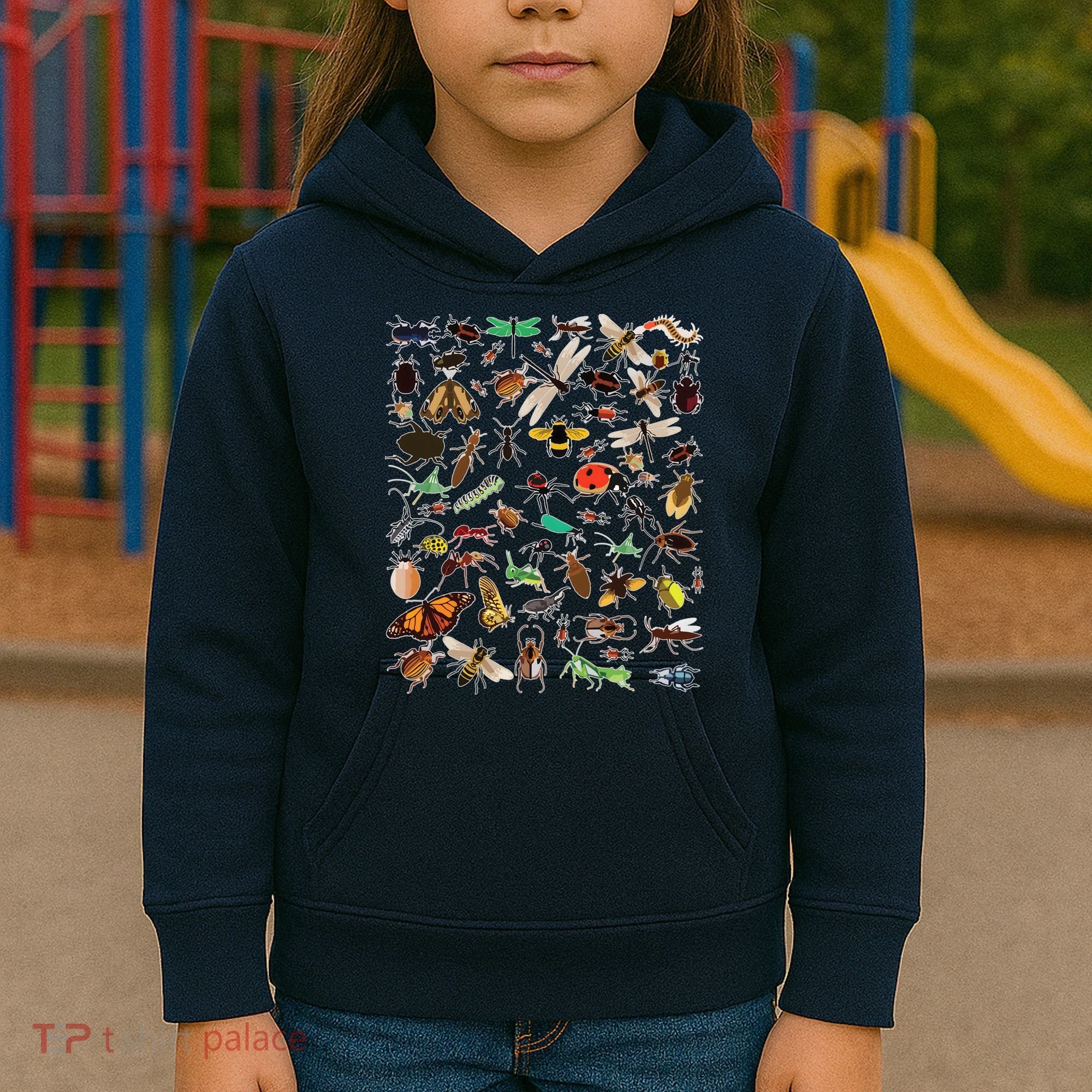 Cool Lots Of Bugs Funny Insect Lover Entomologist Kids Hoodie