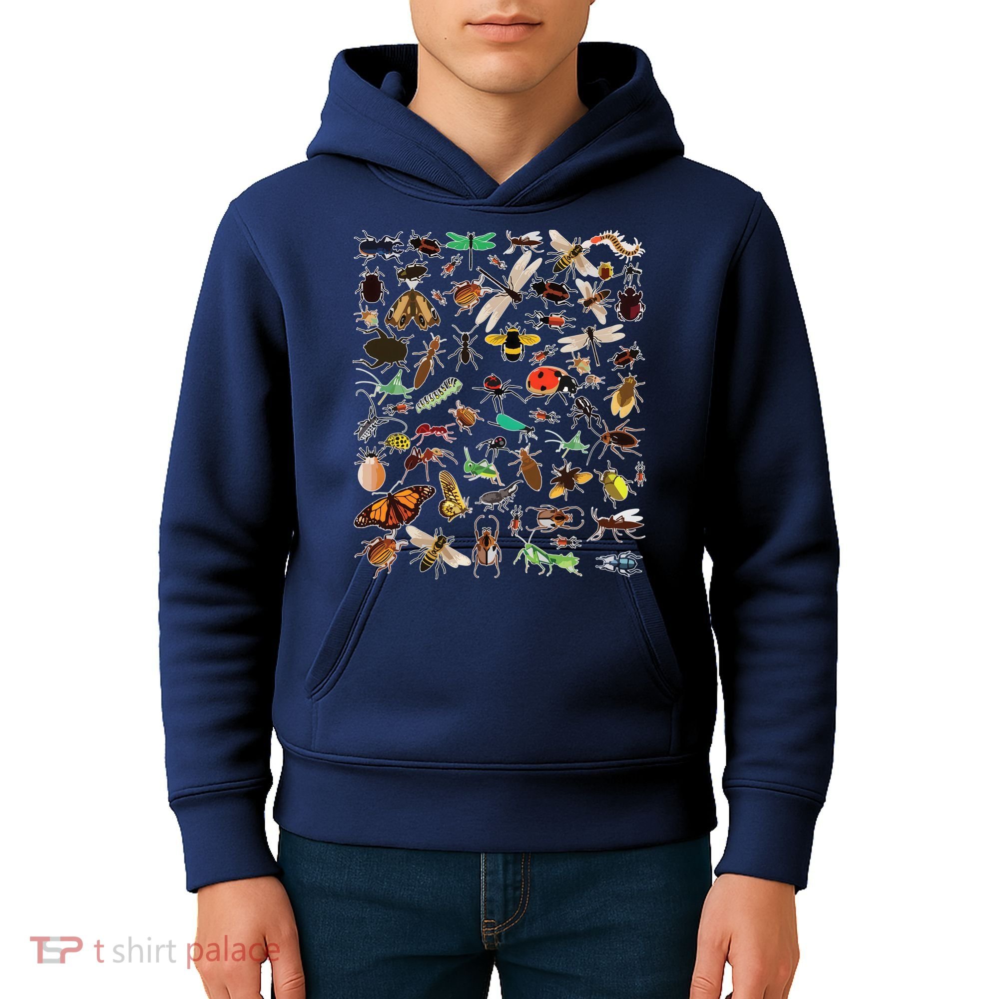 Cool Lots Of Bugs Funny Insect Lover Entomologist Kids Hoodie
