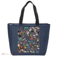 Cool Lots Of Bugs Funny Insect Lover Entomologist Tote Bag thumb 0