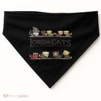 Cat Lord Of The Cats Gift Funny Kitten Gift Great Gift USA-Made Doggie Bandana thumb 0