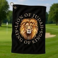 Christian Lion Of Judah Jesus Christ Gift Golf Towel thumb 1