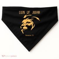 Christian Lion Of Judah Jesus Christ Gift USA-Made Doggie Bandana thumb 0