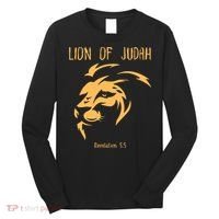 Christian Lion Of Judah Jesus Christ Gift Long Sleeve Shirt thumb 0