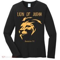 Christian Lion Of Judah Jesus Christ Gift Women's Long Sleeve Shirt thumb 0