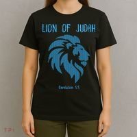 Christian Lion Of Judah Jesus Christ Gift T-Shirt thumb 4