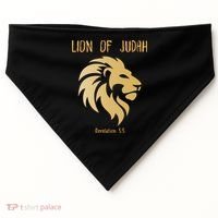 Christian Lion Of Judah Jesus Christ Gift USA-Made Doggie Bandana thumb 0