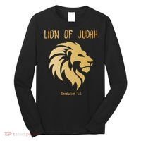 Christian Lion Of Judah Jesus Christ Gift Long Sleeve Shirt thumb 0