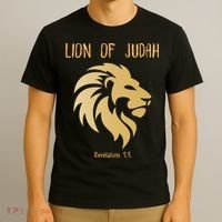 Christian Lion Of Judah Jesus Christ Gift T-Shirt thumb 3