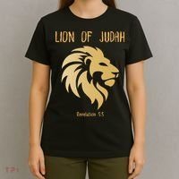 Christian Lion Of Judah Jesus Christ Gift T-Shirt thumb 4
