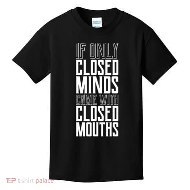 Closed Minds Closed Mouths Kids T-Shirt