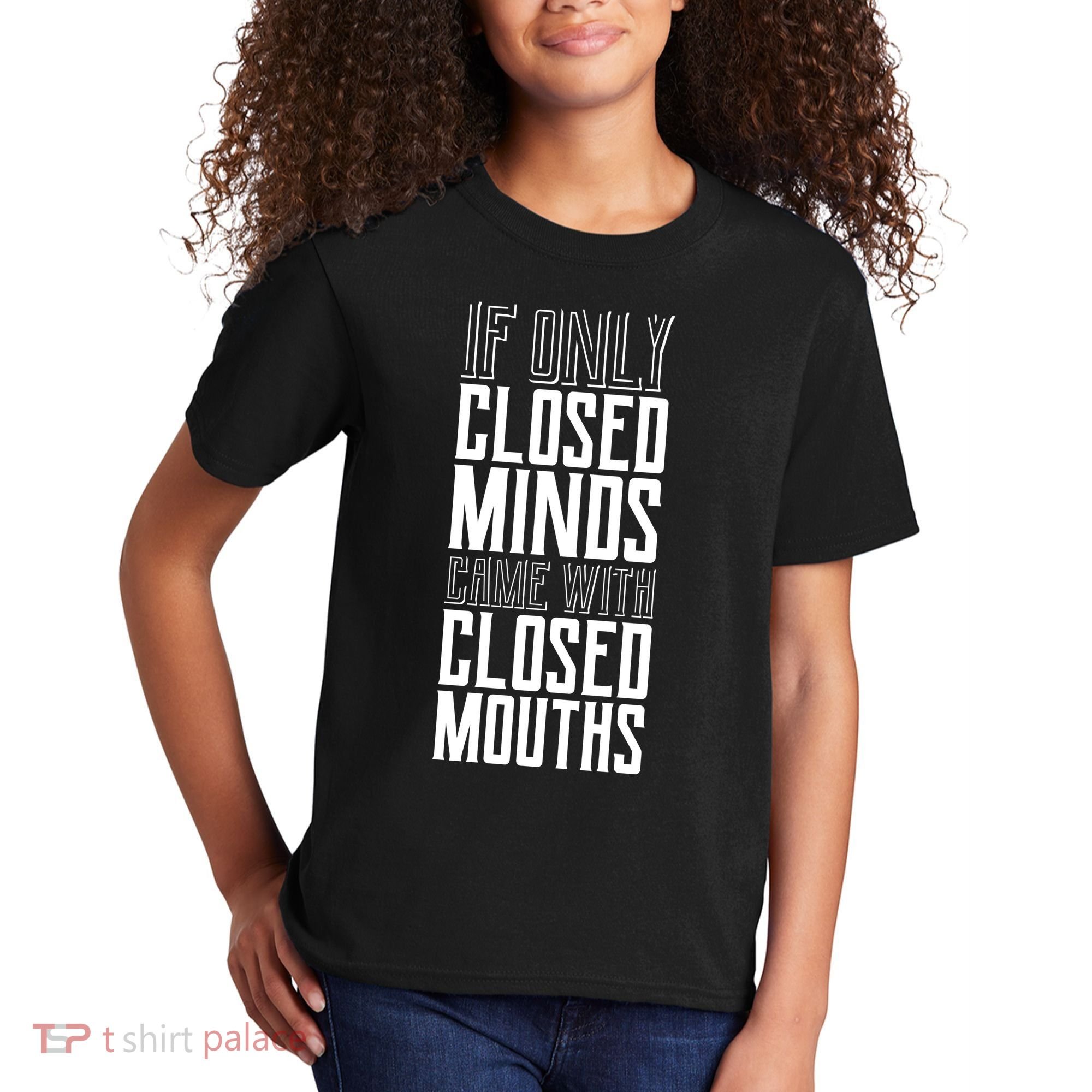 Closed Minds Closed Mouths Kids T-Shirt