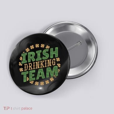Clover Irish Drinking Team Button