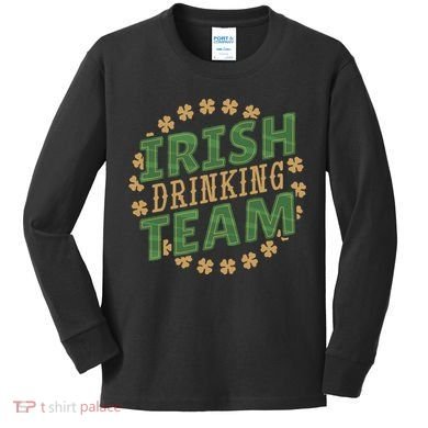 Clover Irish Drinking Team Kids Long Sleeve Shirt