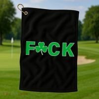 Clover Irish F*UCK Golf Towel thumb 1