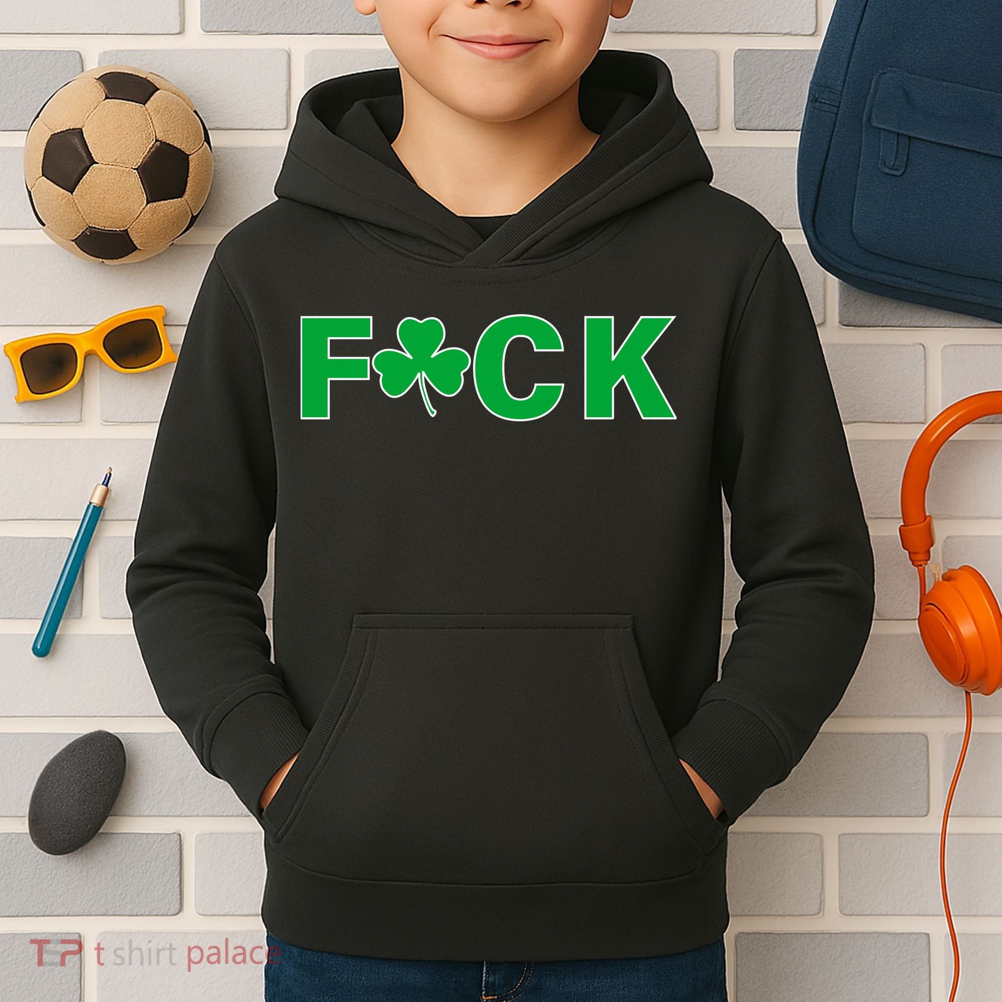 Clover Irish F*UCK Kids Hoodie