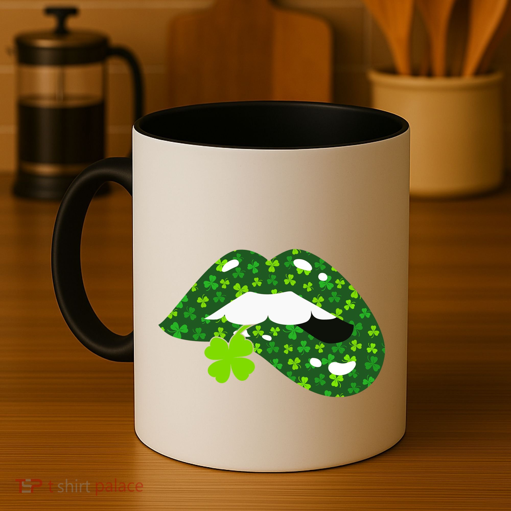 Clover Lips St.Patrick's Day Coffee Mug