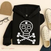 Clover Skull Crossbones St. Patricks Day Hoodie thumb 4