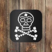 Clover Skull Crossbones St. Patricks Day Coaster thumb 0