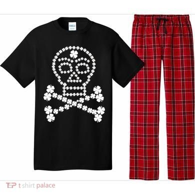 Clover Skull Crossbones St. Patricks Day Pajama Set