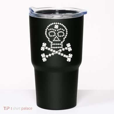 Clover Skull Crossbones St. Patricks Day Tumbler
