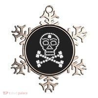Clover Skull Crossbones St. Patricks Day Ornament thumb 0