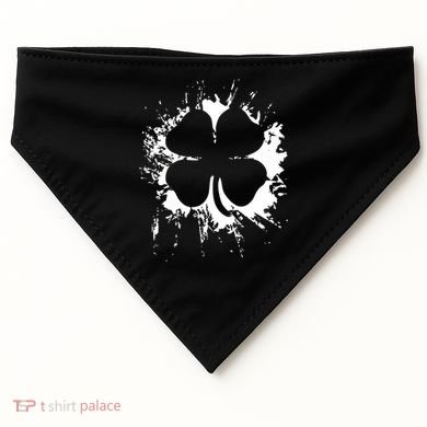 Cloverleaf Trace Splatter St. Patrick's Day USA-Made Doggie Bandana
