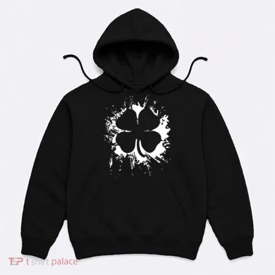 Cloverleaf Trace Splatter St. Patrick's Day Hoodie
