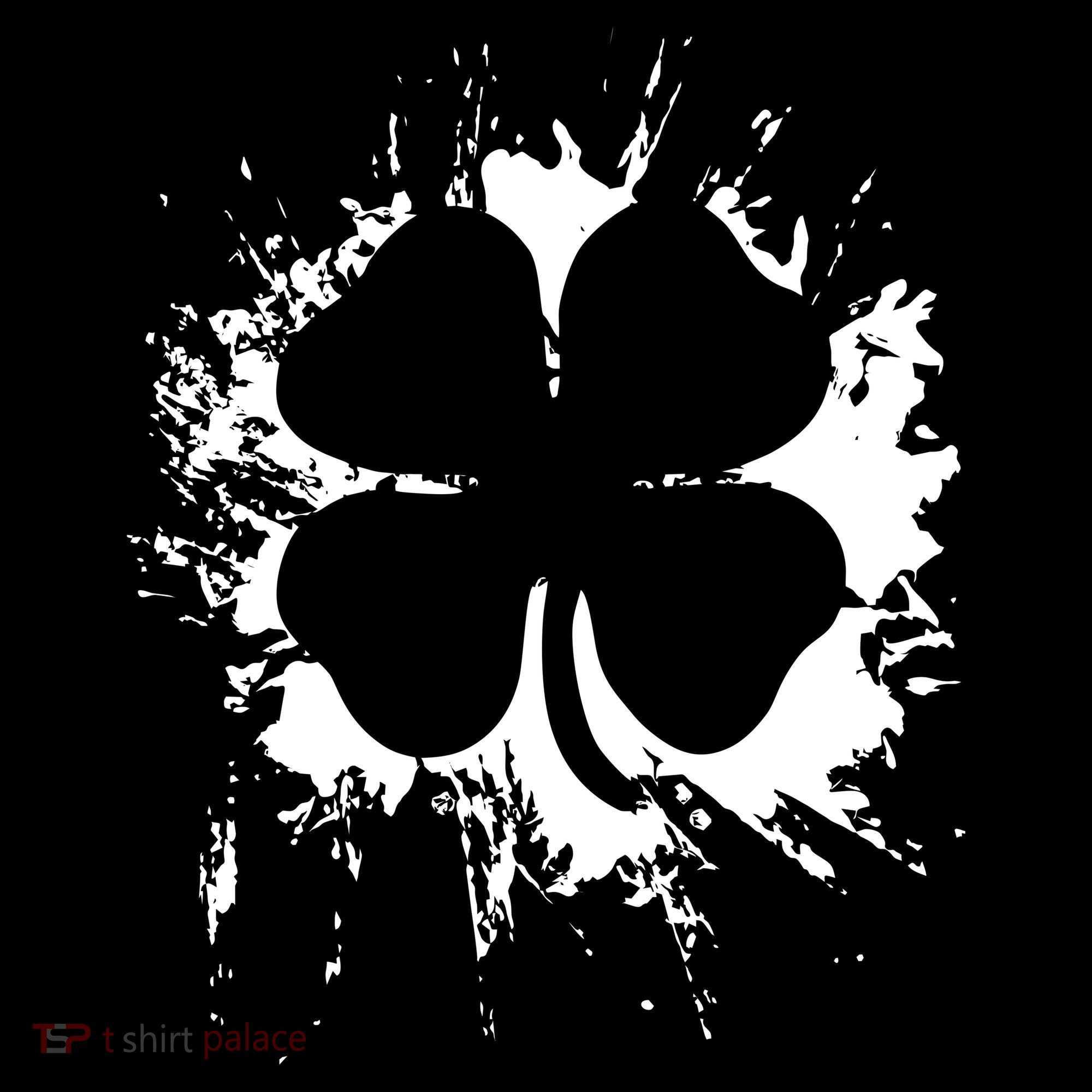 Cloverleaf Trace Splatter St. Patrick's Day Hoodie