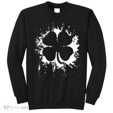 Cloverleaf Trace Splatter St. Patrick's Day Sweatshirt