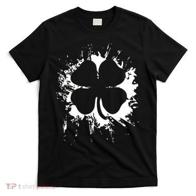 Cloverleaf Trace Splatter St. Patrick's Day T-Shirt