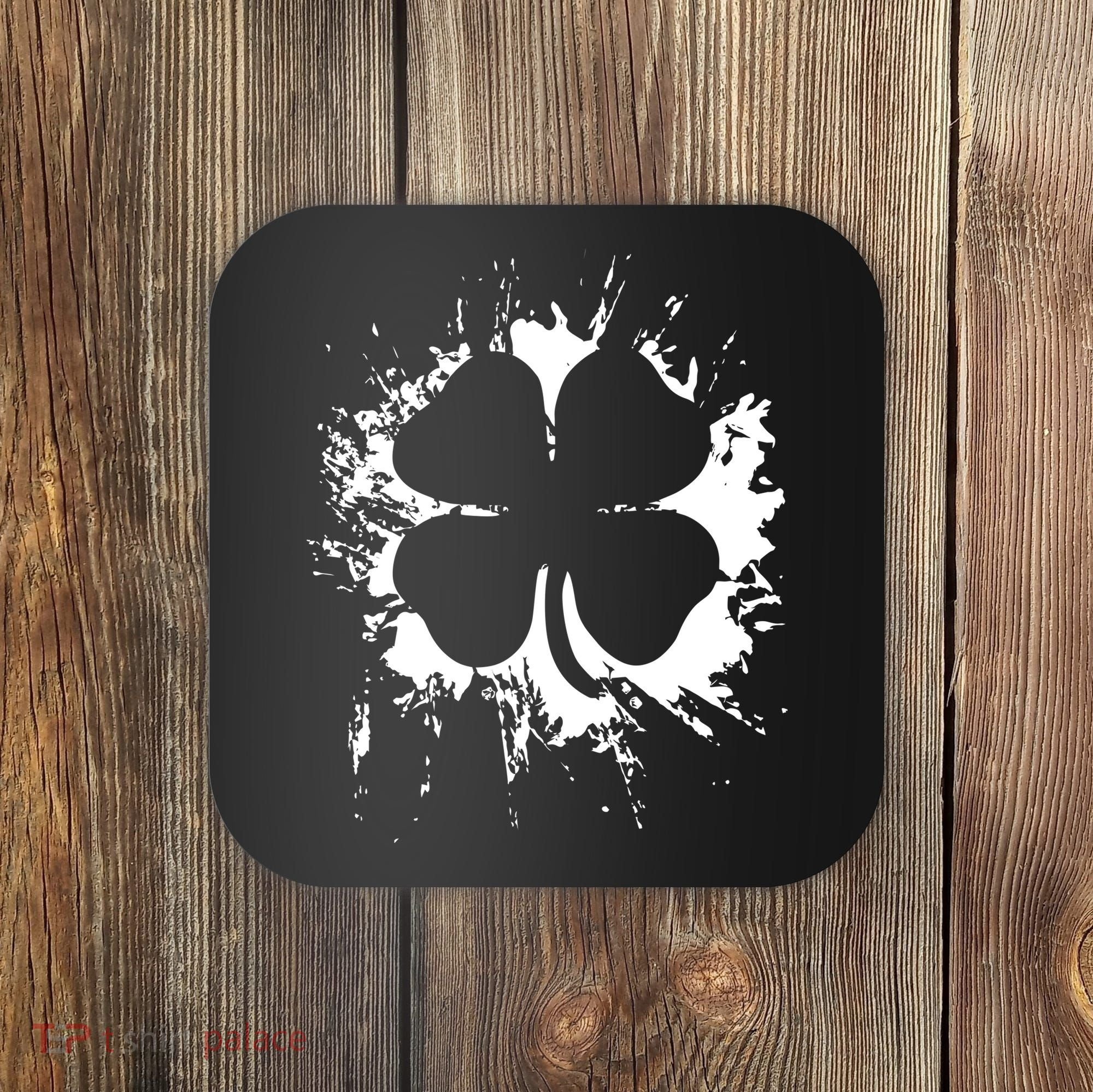 Cloverleaf Trace Splatter St. Patrick's Day Coaster