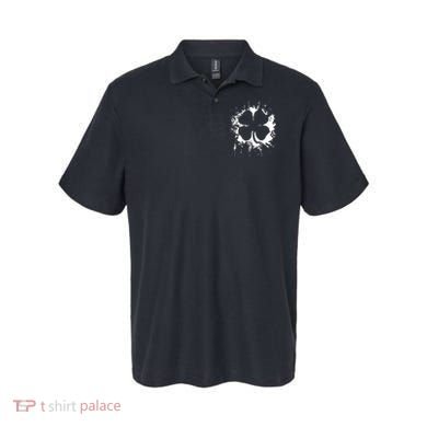 Cloverleaf Trace Splatter St. Patrick's Day Polo