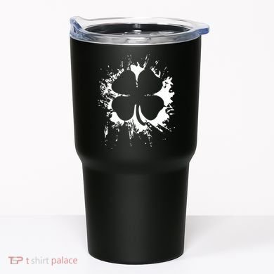 Cloverleaf Trace Splatter St. Patrick's Day Tumbler