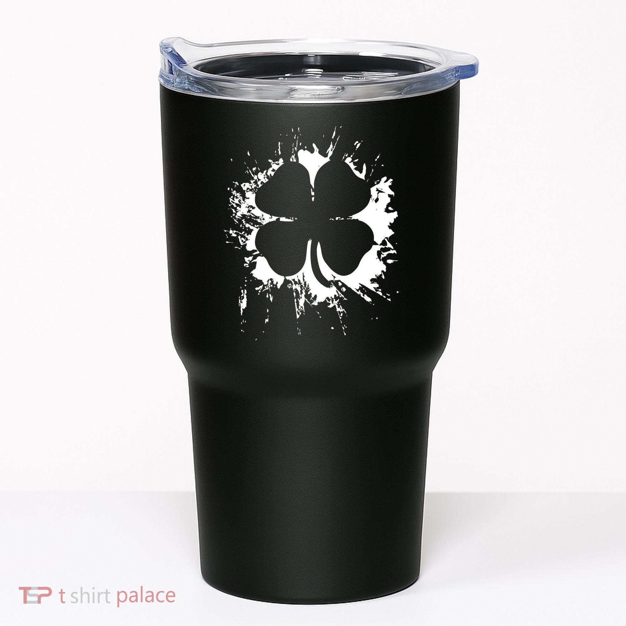 Cloverleaf Trace Splatter St. Patrick's Day Tumbler